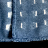 FLANNEL BABY JACKET:  Indigo dyed, Shibori pattern
